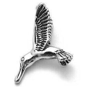 HUMMINGBIRD CHARM IN 3D. STERLING SILVER.